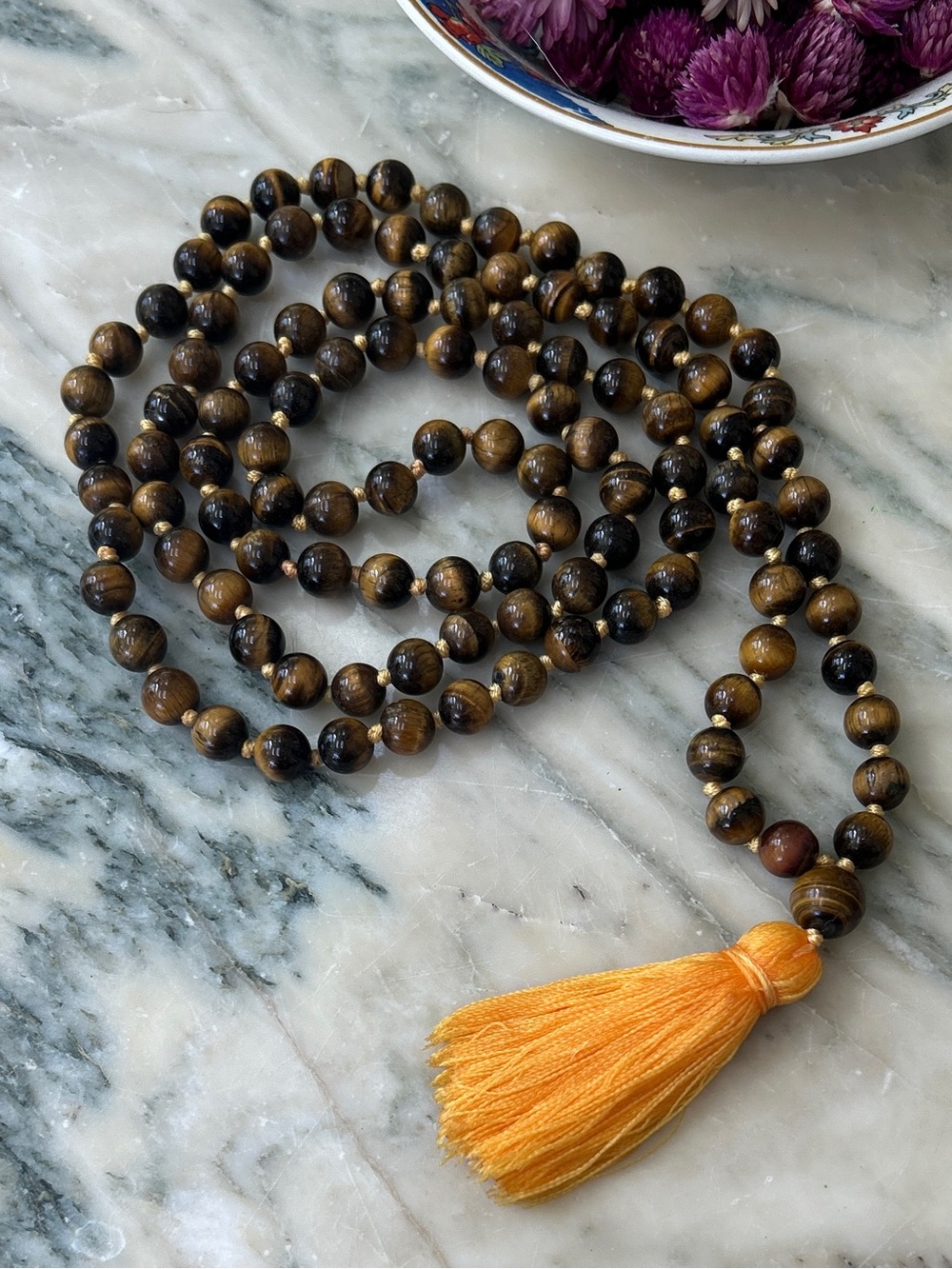 Tiger’s Eye Mala Prayer Beads